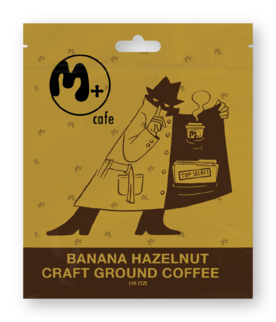 Banana Hazelnut Ground Coffee (16oz)